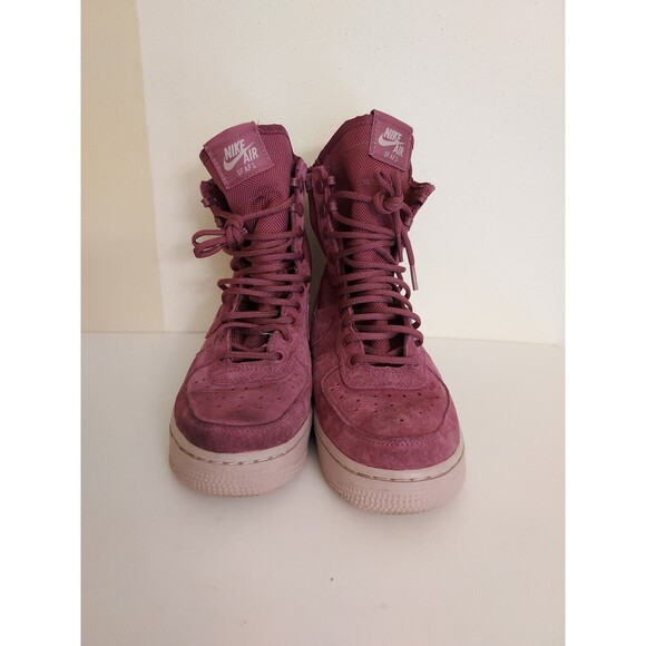 NIKE SF Air Force 1 Mid Women's Shoe Sneaker Boot Wine AJ1700-600 Size 6 - Picture 4 of 6